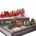 thumbnail image 1 of AMERTEER  Christmas Wooden Four-section Small Train Christmas Tree Decoration Toy Gift, 1 of 7