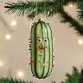 thumbnail image 5 of Loyerfyivos Christmas Tree Hanging Ornaments Pickle Tree Ornaments Pickle Chips Tree Ornaments Avocado Guacamole Cucumber Slices Tree Ornaments for Christmas Tree (C), 5 of 9