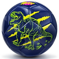 Kids Size 3 Soccer Ball - Champhox Kids Aged 3-8 Year-old Sports Recreation Playing Soccer Ball for Children Boys Girls Gifts (Tyrannosaurus Rex）