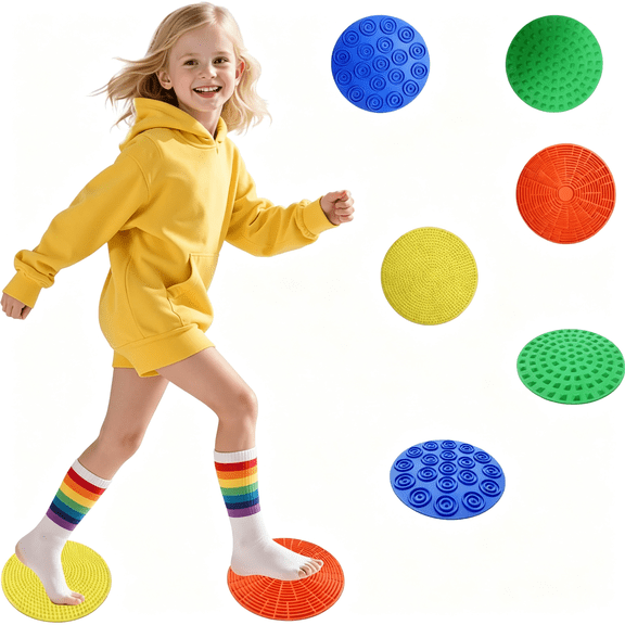 CYFW 8Pcs Sensory Mats, Silicone Tactile Tiles for Autism Adhd | Calming Tactile Input,Versatile Play,Easy to Clean & Travel,Safe & Durable Silicone,Therapist Approved