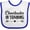 White and Royal, variant on Inktastic Cheerleader in Training Boys or Girls Baby Bib