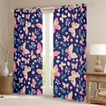 thumbnail image 2 of Manfei Bohemian Butterfly Floral Blackout Curtains,Countryside Leaves Window Curtains Pack of 2 (38x45 Each), 2 of 6