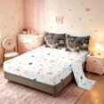 thumbnail image 3 of Manfei Christmas Santa 7pcs Queen Bedding,Festive Reindeer Animals Bedding Comforter Set Queen,Gray Orange,Christmas Reversible, 3 of 6