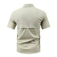 thumbnail image 4 of Men's Short Sleeve Casual Shirt Lightweight Breathable Shirt for Outdoor Hiking Travel Summer Comfort, 4 of 4