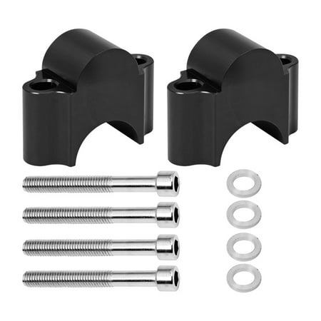

1 Pair 22mm 28mm Handlebar Riser Bars Universal Good Hardness Rustproof Easy Installation Modification CNC Aluminum Alloy Motorcycle Handlebar Mount Handle Clamps Accessories for Outdoor