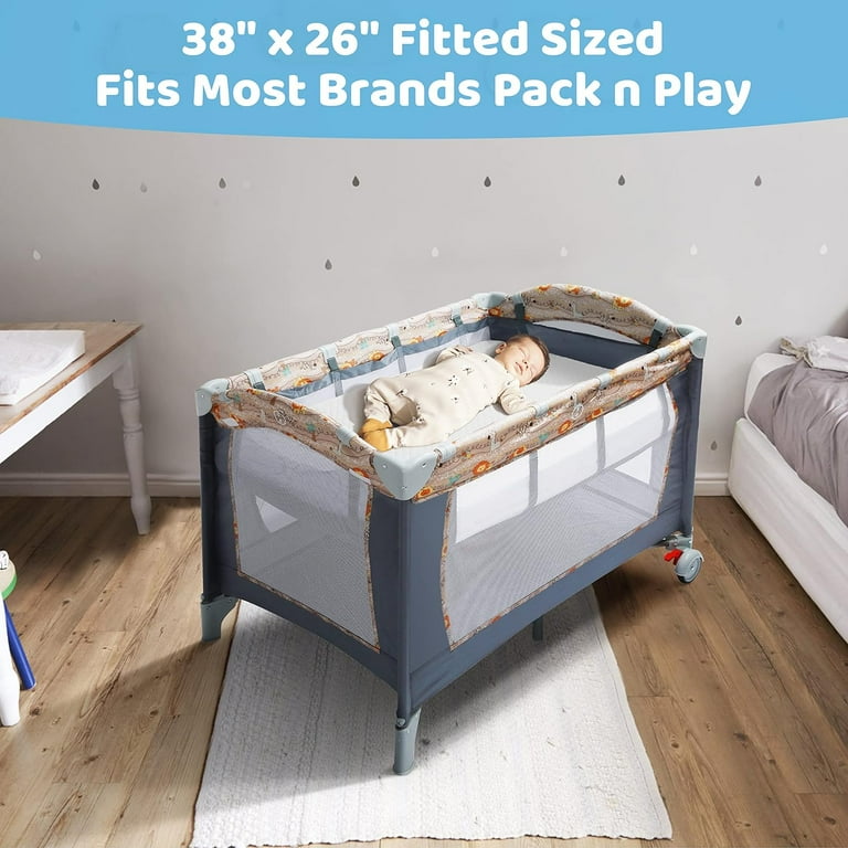 How big is a best sale pack n play mattress