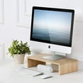 thumbnail image 2 of FITUEYES Computer Monitor Stand Riser for Wide Printer/Laptop/TV Riser Desk for Home and Office Oak, 2 of 7