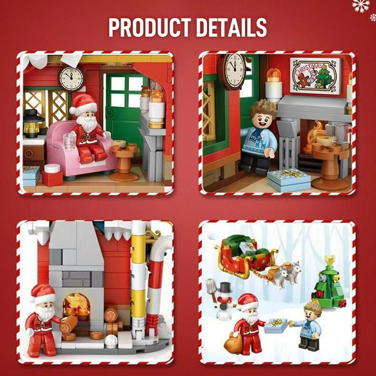 2022 Christmas Decorations House Toys Building Kit,Xmas Tree/Sled