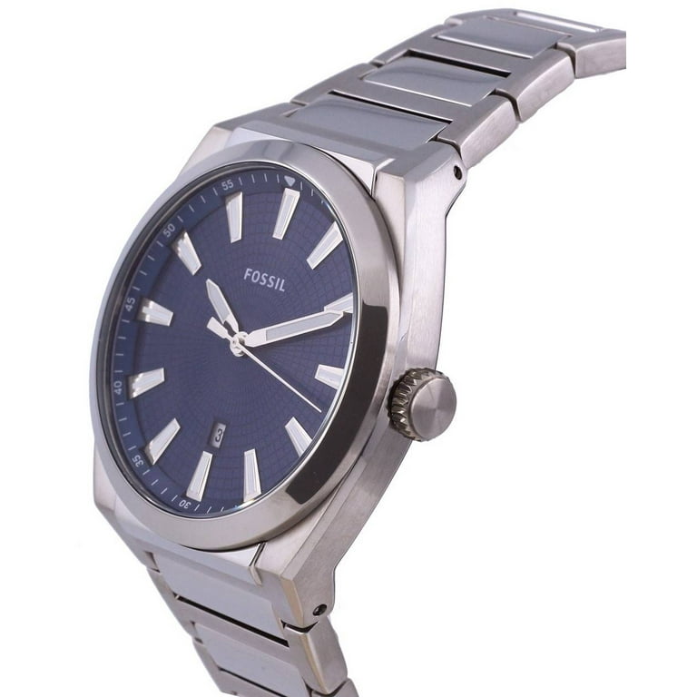 Everett Blue FS5822 Fossil Stainless Steel Quartz Watch Men\'s Dial