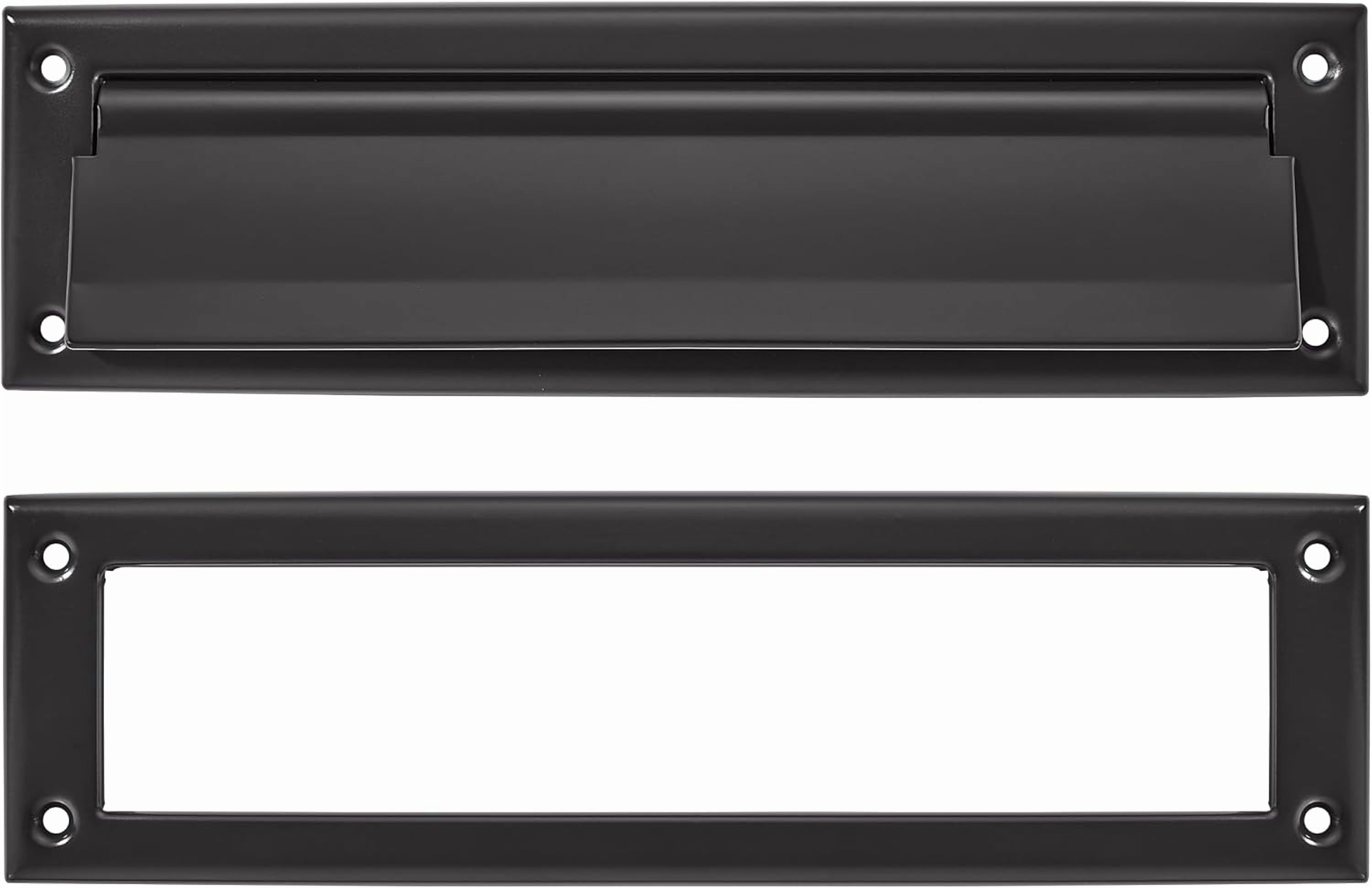 13-Inch Solid Brushed Brass Mail Slot With Interior Frame – Heavy Duty For Doors & Walls