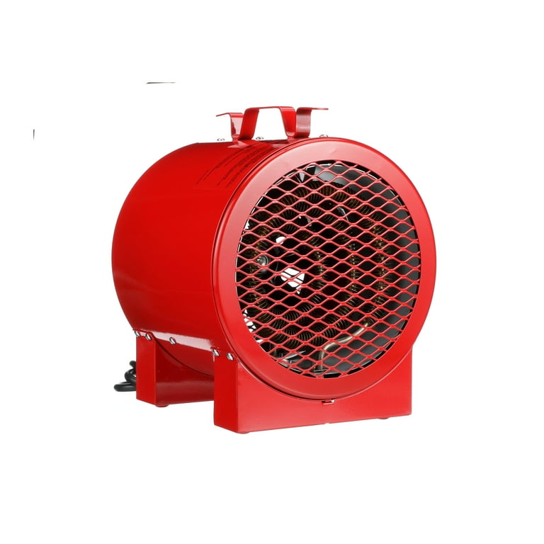 TPI Corporation ICH-240-C Jobsite/Utility Fan Forced Portable Electric  Heater, 4.0kW, 240/208-Volts, Includes Carrying Handle u0026 Thermostat, 20-Amp  Cordset, Red - Walmart.com