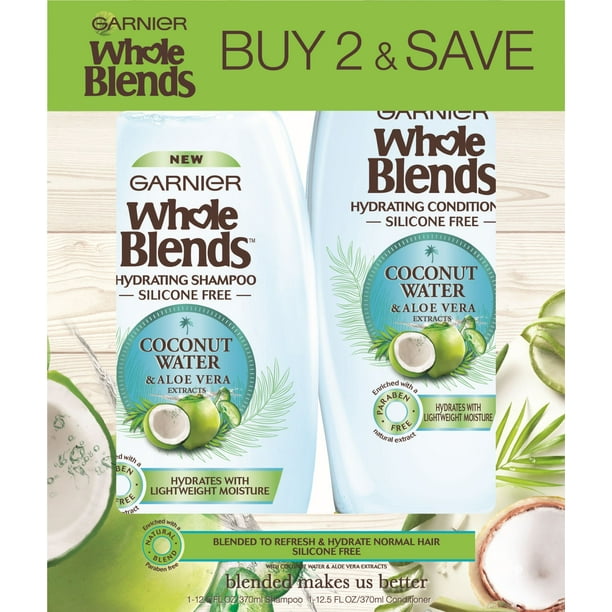 Garnier Whole Blends Coconut Water, Aloe Vera Shampoo and Conditioner