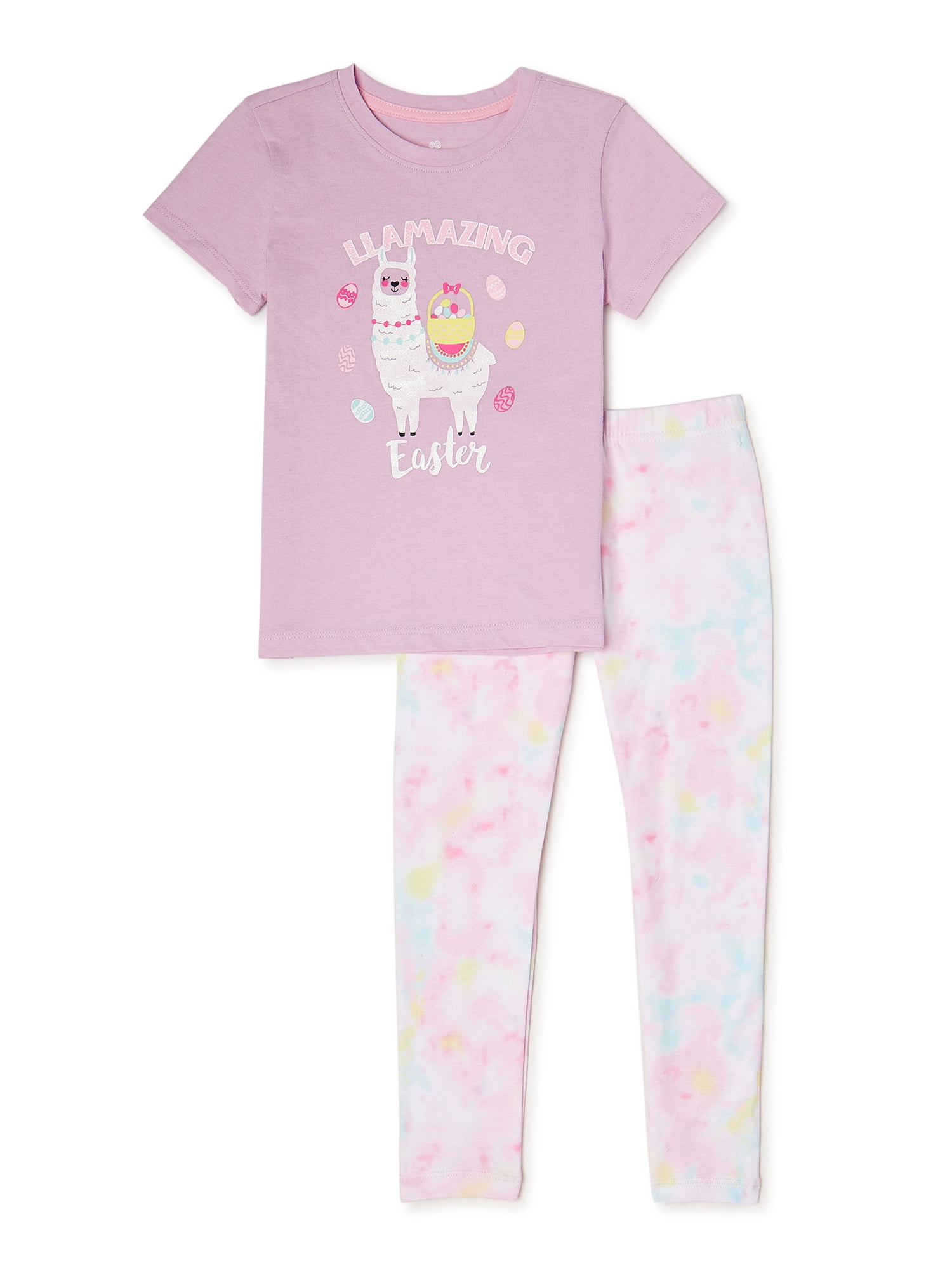 WAY TO CELEBRATE! Crew Neck Short Sleeve Set (Big Girls), 2 Piece Set