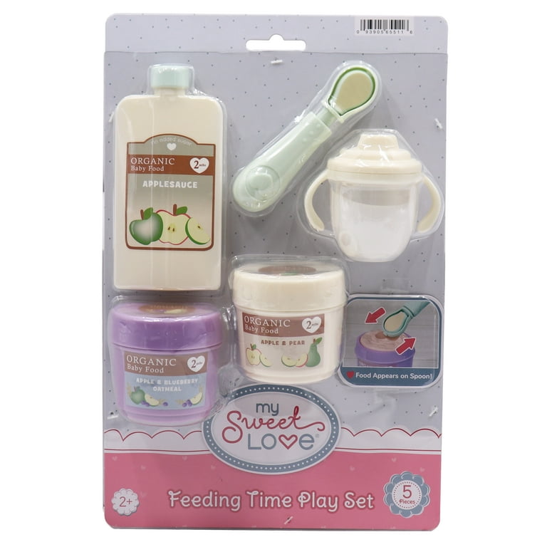My Sweet Love Baby Doll Feeding Time Play Set with Magic Milk