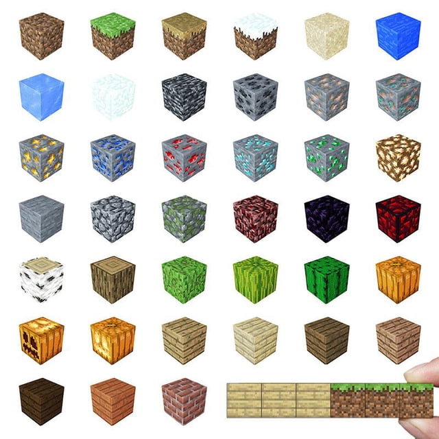 Minecraft Diy periférico oro hierro diamante mina ensamblado bloque magnético bloques de construcción modelo regalo educativo para niños