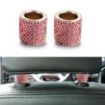 thumbnail image 6 of hengsof Car Bling Headrest Collars, 2 Pcs Car Head Rest Collars Rings Decoration, Rhinestone Crystal Diamond Interior Accessories for Auto Head Rest, Crystal Charms for Car SUV Truck, 6 of 8
