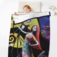 thumbnail image 5 of Manta polar de Pesadilla antes de Navidad, súper suave y acogedora, manta de franela ligera y cómoda, manta de felpa cálida para sofá, cama, 30 x 50 pulgadas, 5 of 5