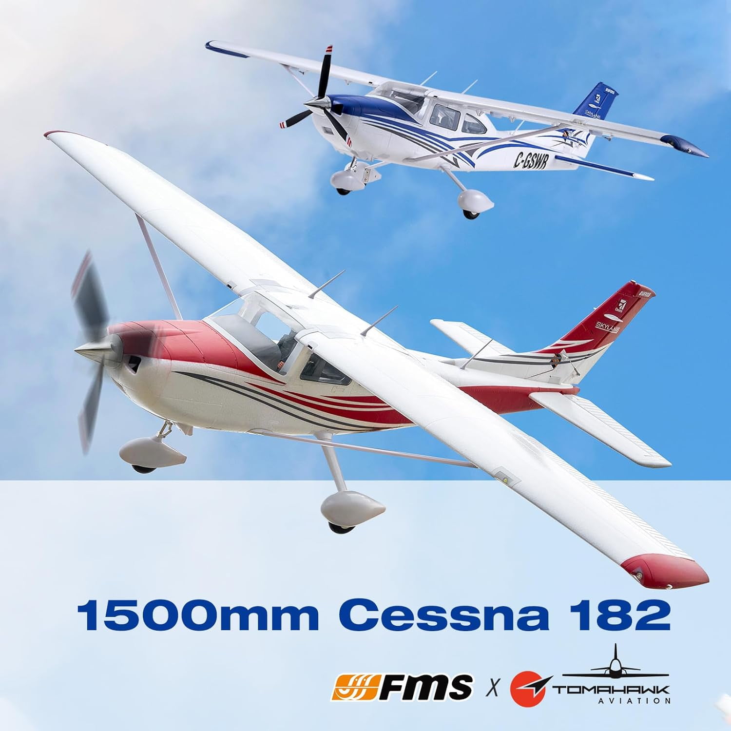 FMS 1500mm Cessna 182 PNP (No Radio, Battery, Charger)