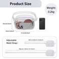 thumbnail image 2 of Tinyat Crossbody Bags for Women Clear Women Fanny Pack Belt Bag Stadium Approved Waterproof Waist Bags PVC Purse, 2 of 7