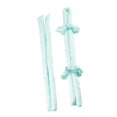 thumbnail image 3 of Diadema sin calor para mujer Shamjiam Scrunchie Verde Barras de curling, 3 of 6