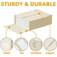 thumbnail image 5 of SpaceAid 6 Pack Sheet Organizers and Storage, Queen & King Size, Beige, Fabric, 5 of 6