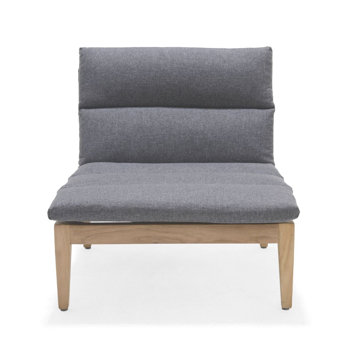 Amazonia Trieste, 100% FSC Certified Teak & Mesh, Outdoor Patio Accent Chair with Olefin Cushions