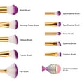 thumbnail image 5 of Makeup Brush Set 11pcs, Premium Synthetic Mermaid Make Up Brushes, 5 of 5