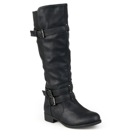 Journee Collection Bite Women's Tall Boots Color: Black Size: 8.5