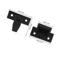 thumbnail image 2 of WRITWAA 12 Pairs Of Furniture Connectors Hardware Black ABS Installation For Carpenters, 2 of 6
