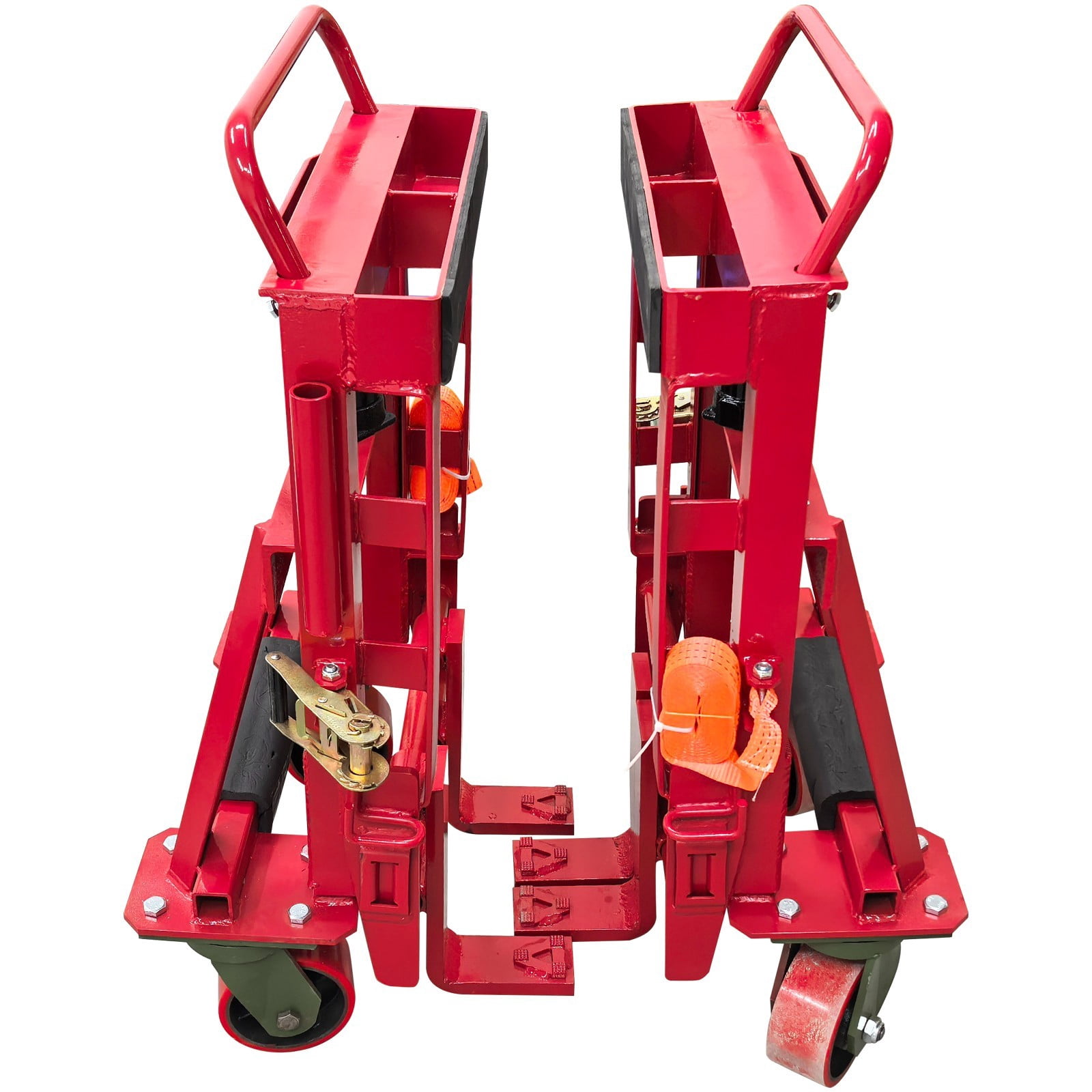 Hydraulic Machinery Mover Heavy Duty Furniture Equip Transport Dolly Dual Unit Set 2.7 Ton
