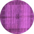 thumbnail image 1 of Ahgly Company Indoor Round Abstract Purple Modern Area Rugs, 8' Round, 1 of 4