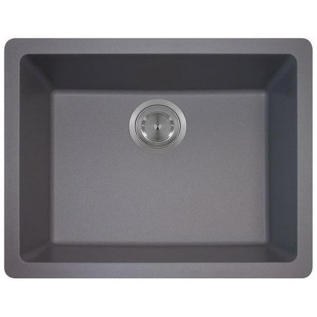 Polaris 808-Silver Silver TruGranite Single Bowl Kitchen Sink