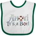 thumbnail image 3 of Inktastic Ahoy It's a Boy Boys Baby Bib, 3 of 4