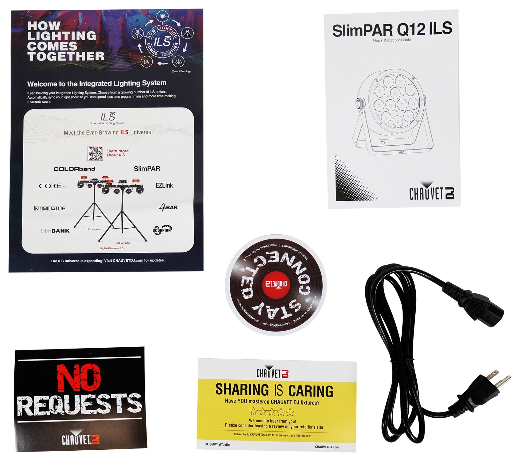 (6) Chauvet DJ SlimPAR Q12 ILS RGBA D-Fi USB DMX Par Can Party/Stage Wash Lights