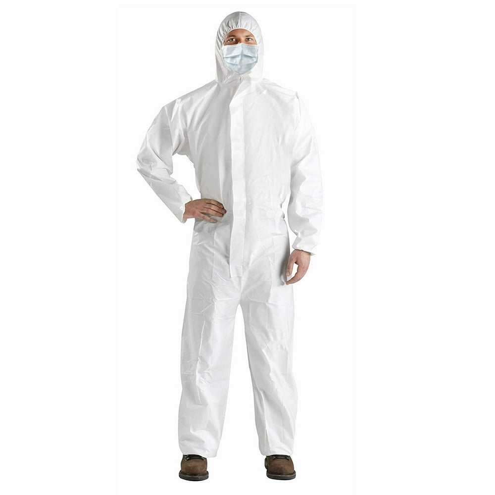 AMZ Supply AntiStatic Fabric White Adult Polypropylene Overalls XX