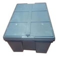 thumbnail image 4 of Cajas de Plástico de Almacenamiento VentDepot 3 Pzas 35kg 60x40x28cm Apilable Polietileno Gris, 4 of 4