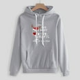 thumbnail image 4 of LYXSSBYX Sweatshirts for Women 2 Piece Set Women's Casual Christmas Printed Hooded Drawstring Loose Long Sleeve Sweatshirt Tops and Long Pants Set Suits, 4 of 4