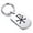 Silver, variant on Stainless Steel Religious Chi Rho Dog Tag Keychain Circle Ring