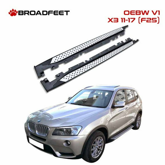 2011-2017 BMW X3 OE Style Aluminium Side Running Boards by Broadfeet