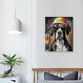 thumbnail image 3 of ARISTURING  Whimsical Puppies Painting Printed on Canvas Funny Dog Wall Art Abstract Animal Artwork for Kids Nursery and Home Decor, 3 of 4