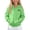 Mint Green, variant on Cethrio Girls Zip up Hoodies Size 6, Lightweight Fleece‑Lined Printed Casual Long Sleeve Girls Jackets Hot Pink