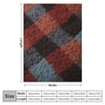 thumbnail image 4 of HENGT  - Throw Blanket, Reversible Sherpa Bedding, Buffalo Plaid Home Decor for All Seasons (Red/Black, Throw), 4 of 6