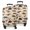 Beige Realistic Dinosaurs, variant on Beige Origami Dinosaurs Geometric Pattern Luggage Cover Fashion Suitcase Cover Baggage Covers Fit 25-28 Inch Luggage (Go Travel)