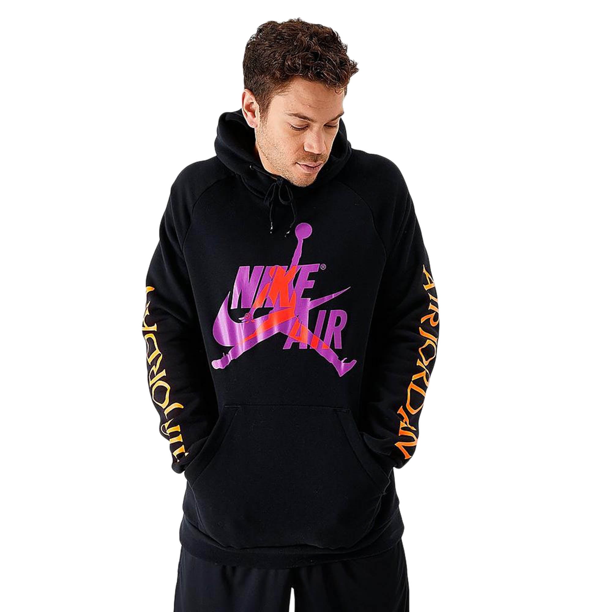 men's jordan mashup jumpman classics fleece hoodie