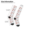 thumbnail image 4 of Vsdgher Koi Fish Corals,Spring Summer Print Thigh High Socks Extra Long Stretchy Sock Women Over Knee High Opaque Stocking Daily Wear, 4 of 5