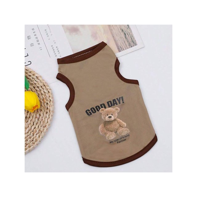 1pc Breathable Pet Clothes, Summer Dog Vest, Thin Corgi Outfit For Small Dogs And Cats