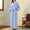 Blue, variant on LSLJS Womens Solid Bandage Robe Bathrobe Gown Pajamas Long Sleepwear Pocket Waistband+Belts, Robes Gifts for Women