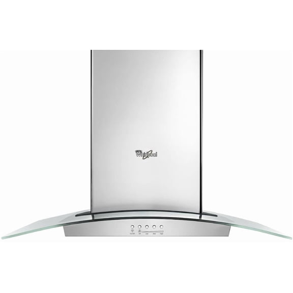 36 Inch Wall Mount Chimney Range Hood with 400 CFM Internal Blower, Glass Edge LED Lighting