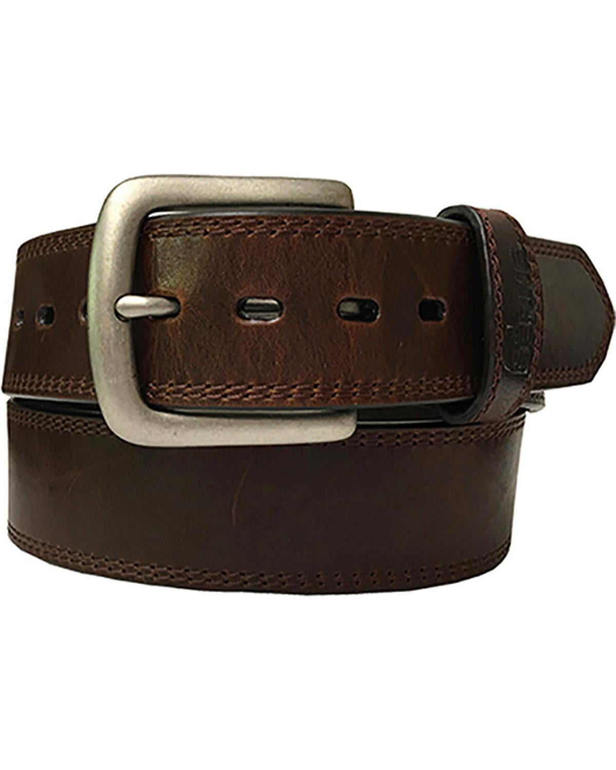 berne-workwear - berne workwear men's sandkan leather belt, brown, 32 ...
