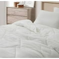 thumbnail image 4 of Chezmoi Collection Skye 3-Piece 100% Cotton Muslin Thin Comforter Set Oversized King, White Reversible Soft Washed Cotton Gauze Breathable Lightweight Summer Blanket, 4 of 9